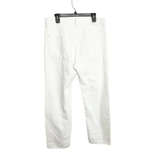 AGOLDE Jeans 90s Loose Fit Jean in Enamel White Ripped Knees Size 31 NWT Revolve - Picture 4 of 8